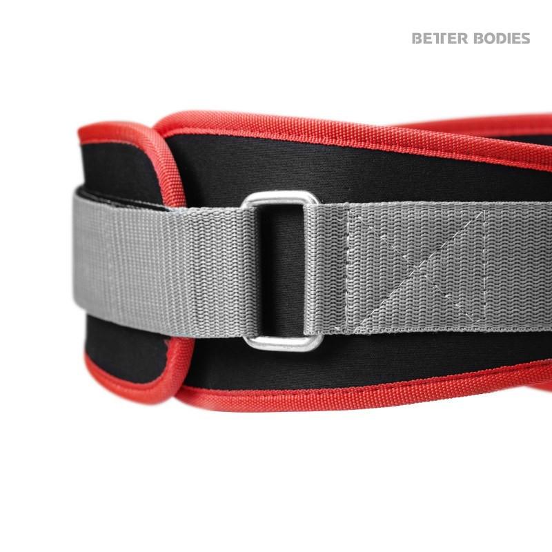 Better Bodies Basic Gym Belt - Black/Red - Image 2