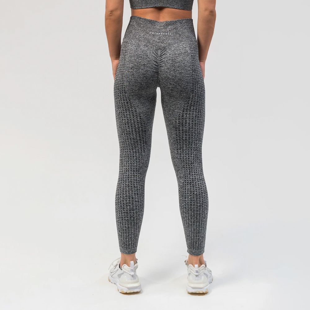 V3 Apparel Empower Seamless Scrunch Leggings – Dark Grey Marl - Image 4