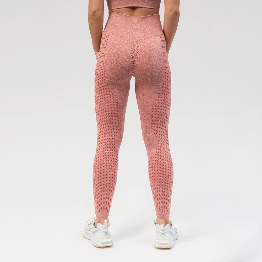 V3 Apparel Empower Seamless Scrunch Leggings – Pink Marl - Image 4