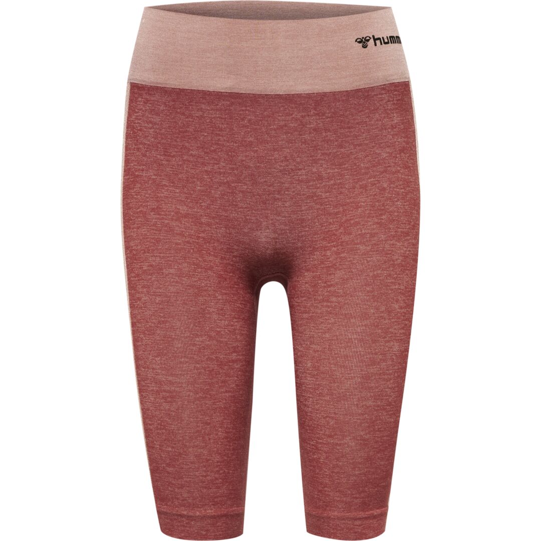 Hummel CLEA Seamless Cycling Shorts – Withered Rose/Rose Tan Melange - Image 3