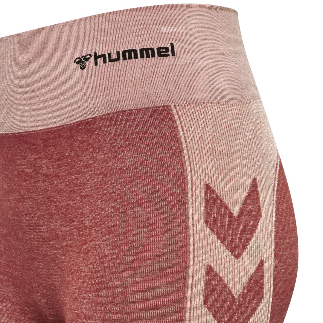 Hummel CLEA Seamless Cycling Shorts – Withered Rose/Rose Tan Melange - Image 4