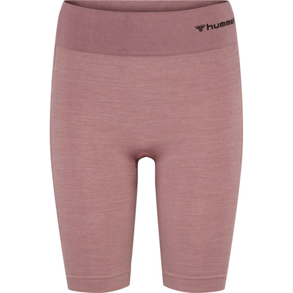 Hummel CLEA Seamless Cycling Shorts – Woodrose/Rose Taupe Melange - Image 3