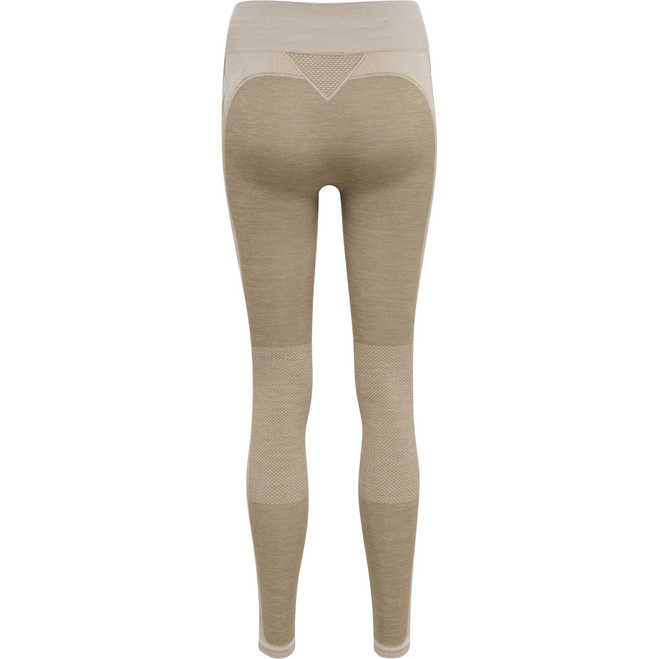 Hummel CLEA Seamless Mid Waist Tights – Chateau Gray/Diftwood Melange - Image 2