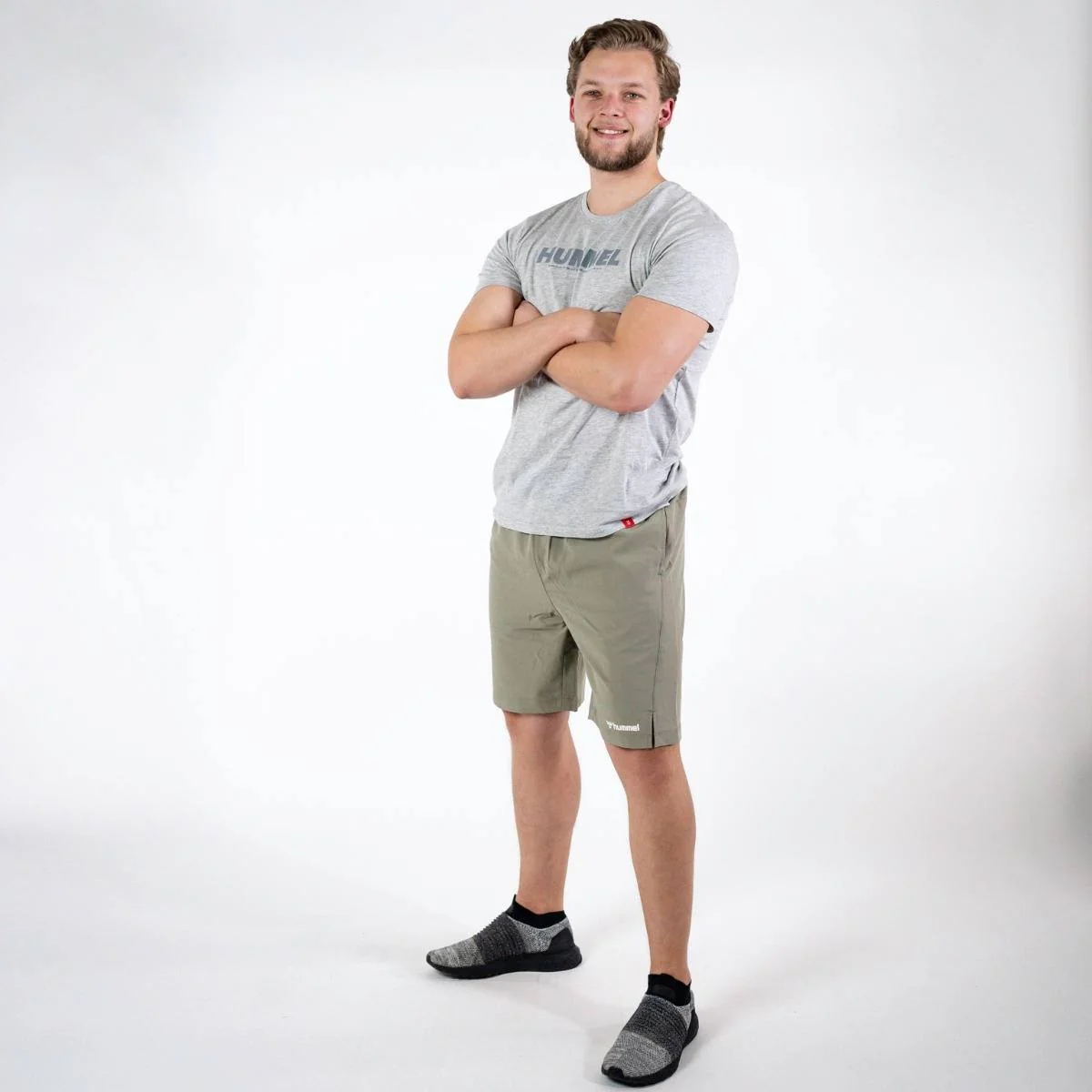 Hummel LEGACY T-shirt – Grey Melange - Image 6