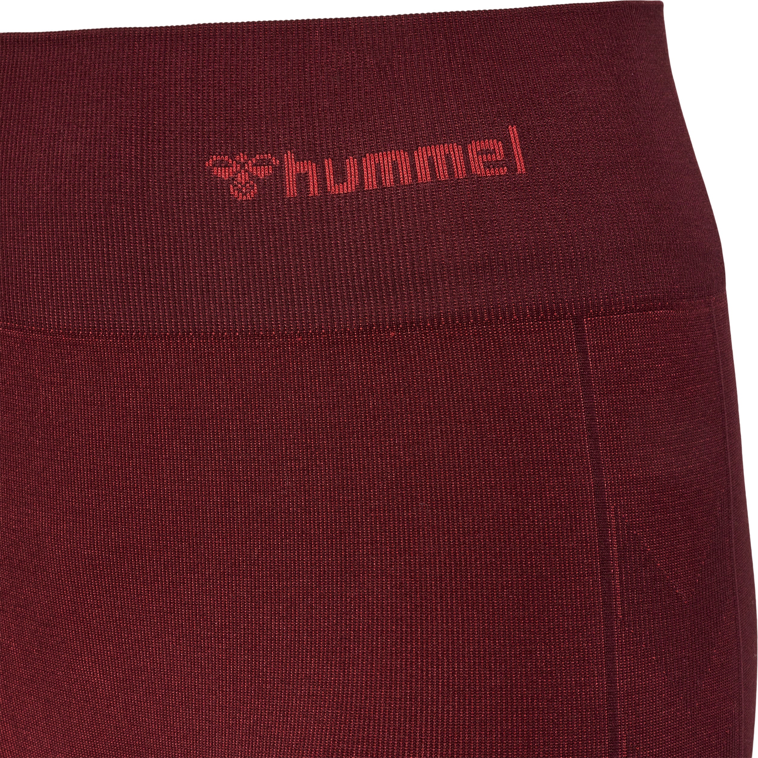 Hummel MT Fade Seamless Mid Waist Tights - Bitter Chocolate / Mineral Red - Image 3