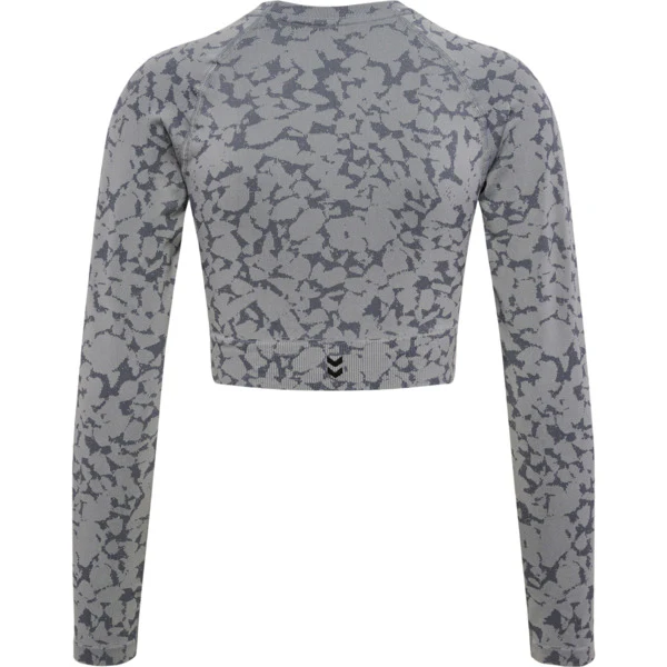 Hummel MT PI Seamless Crop T-Shirt L/S - Sharkskin - Image 2
