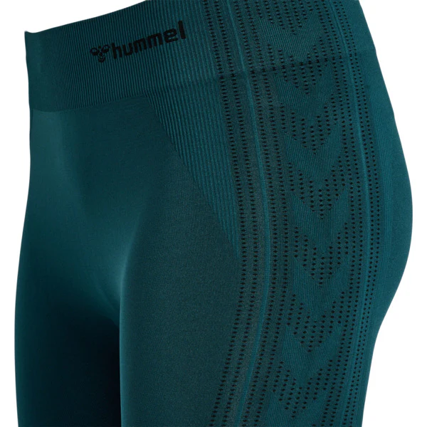 Hummel Shaping Seamless Mid Waist Tights - Deep Teal - Image 4