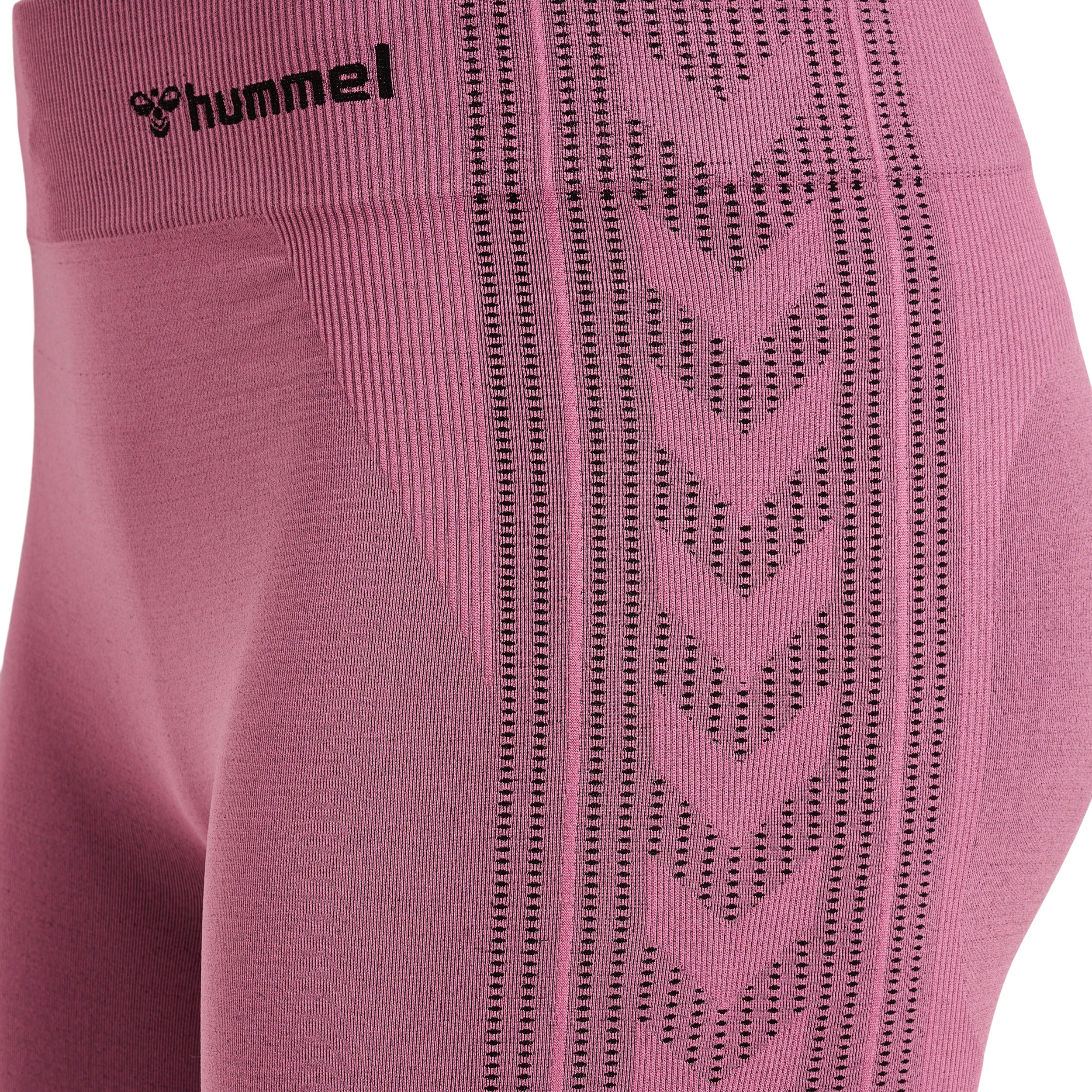 Hummel Shaping Seamless MW Shorts - Heather Rose - Image 3