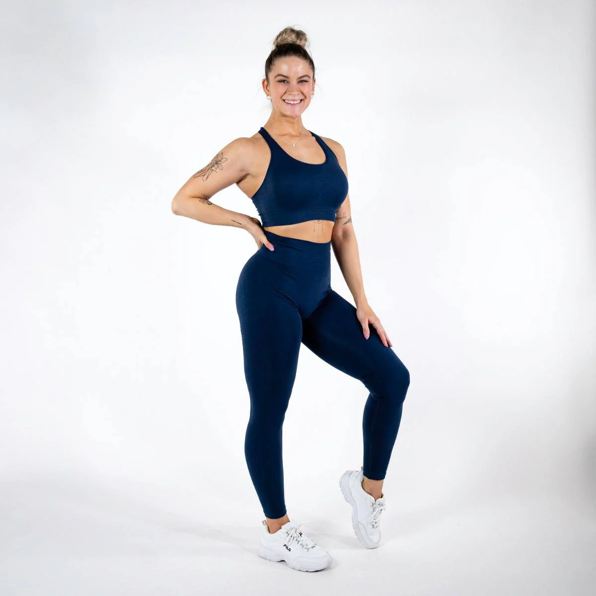 Hummel TIF Seamless High Waist Tights – Black Iris - Image 4