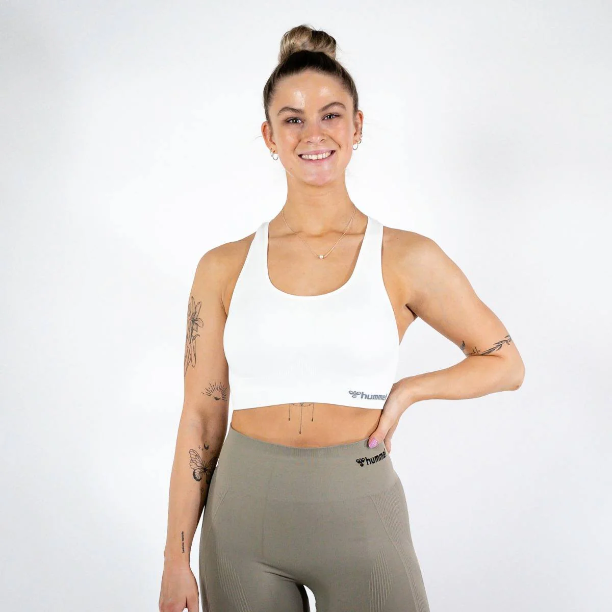 Hummel TIF Seamless Sports Top – White - Image 2