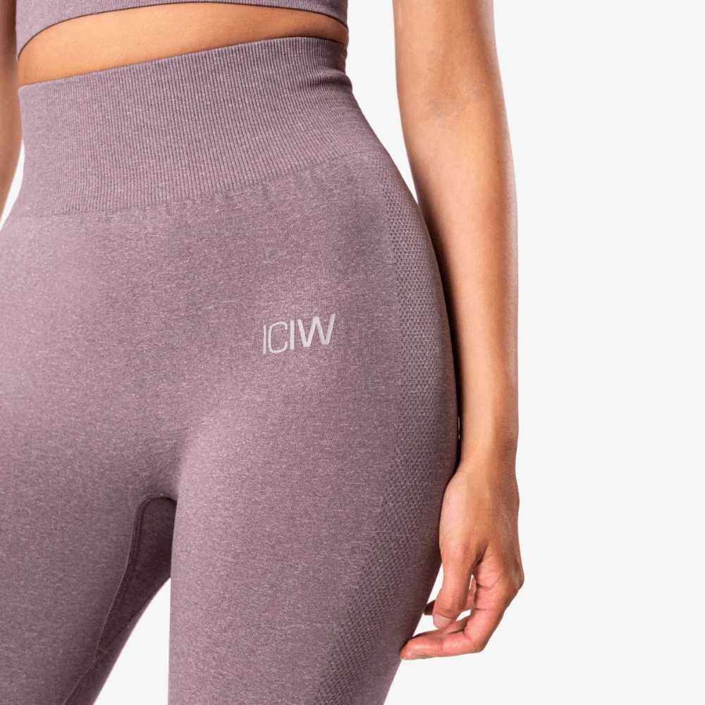 ICANIWILL Define Seamless Tights Faded Violet Melange Wmn - Image 3