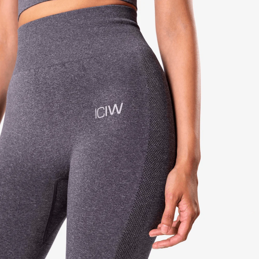 ICANIWILL Define Seamless Tights Grey Melange Wmn - Image 3