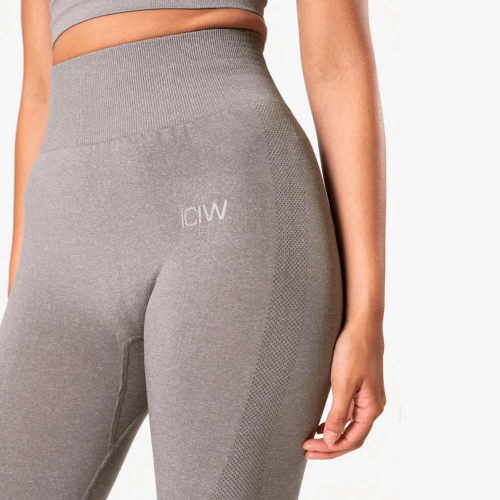 ICANIWILL Define Seamless Tights Taupe Melange Wmn - Image 3