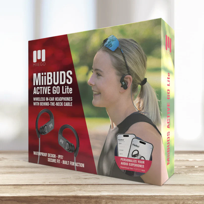 MIIEGO MiiBuds Active Go Lite - Black - Image 3