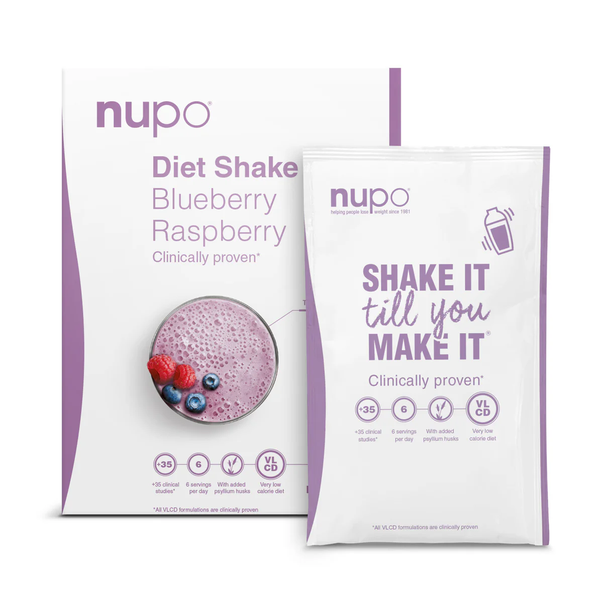 Nupo Diet Shake (384g) - Blueberry Raspberry - Image 3