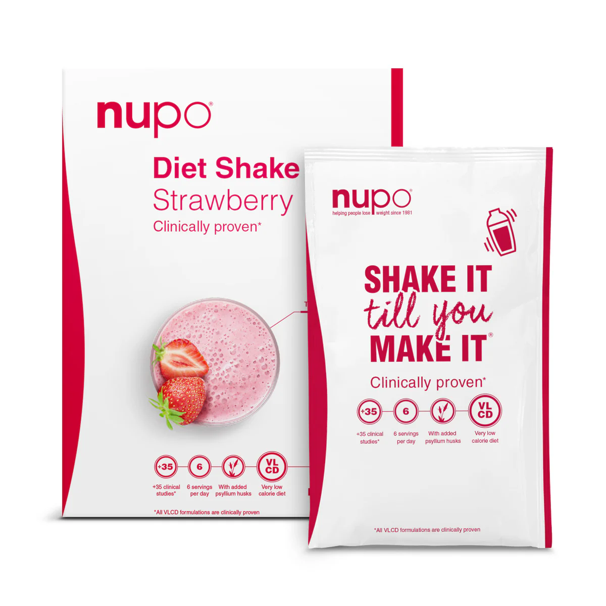 Nupo Diet Shake (384g) - Strawberry - Image 3
