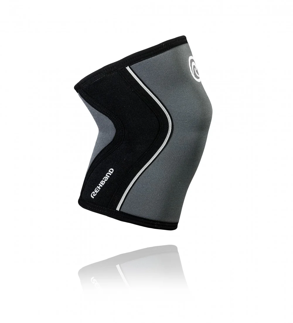 RX Knee Sleeve 5mm - Black/Steel Grey - Image 3