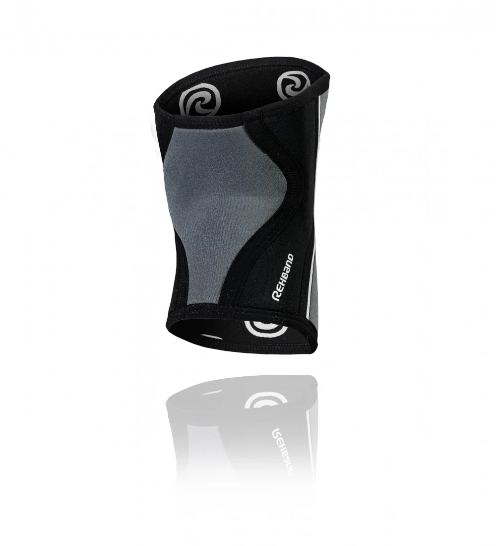 RX Knee Sleeve 5mm - Black/Steel Grey - Image 4