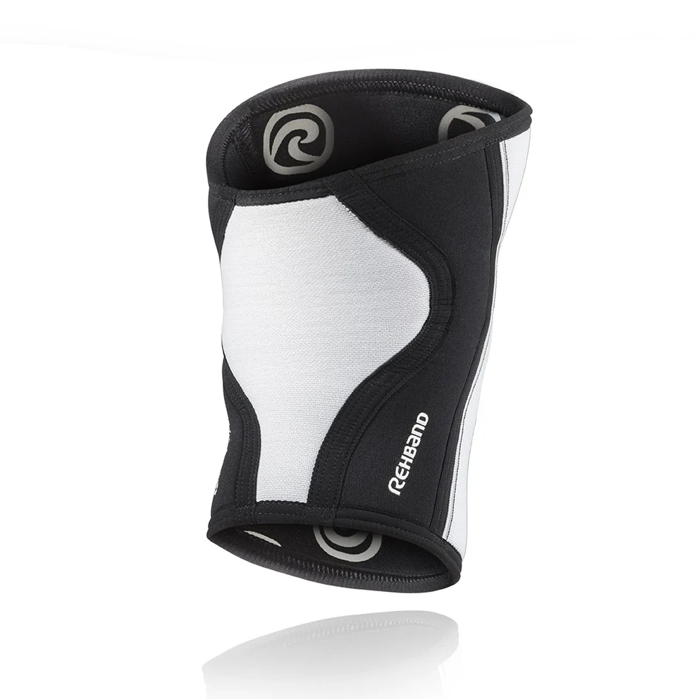 RX Knee Sleeve 7mm - Black/White - Image 2