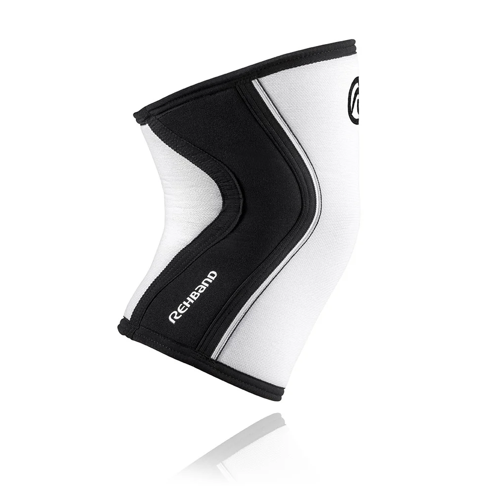 RX Knee Sleeve 7mm - Black/White - Image 3