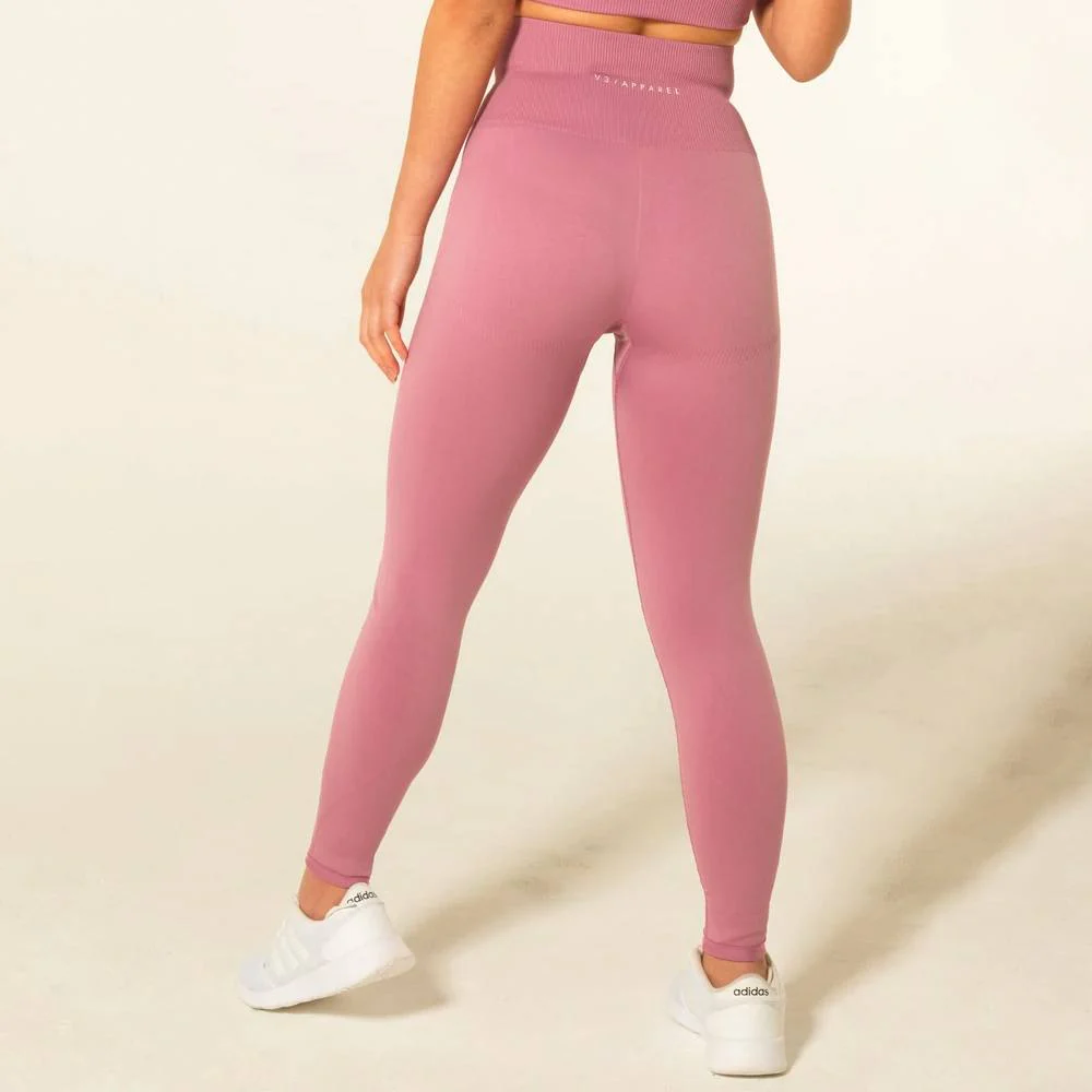 V3 Apparel Curve Seamless Leggings - Pink - Image 2