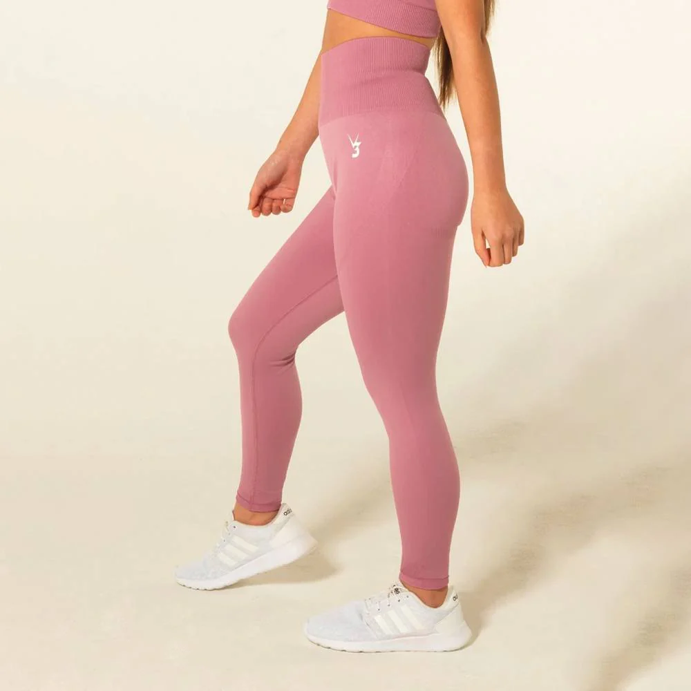 V3 Apparel Curve Seamless Leggings - Pink - Image 3