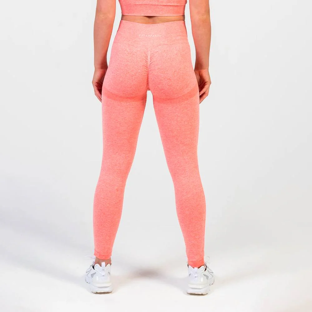 V3 Apparel Define Seamless Scrunch Leggings - Peach Marl - Image 4