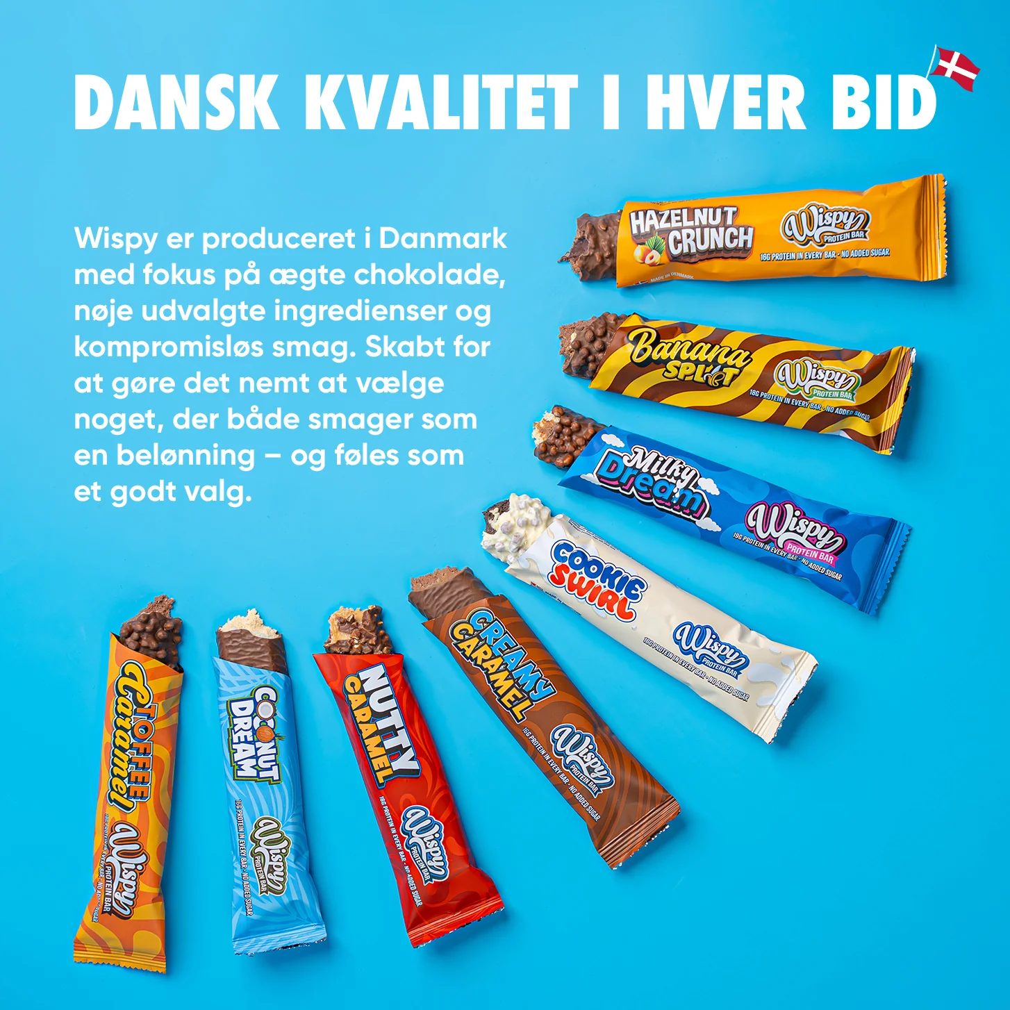 Wispy Protein Bar - Bland Selv (10x 55g) - Image 4